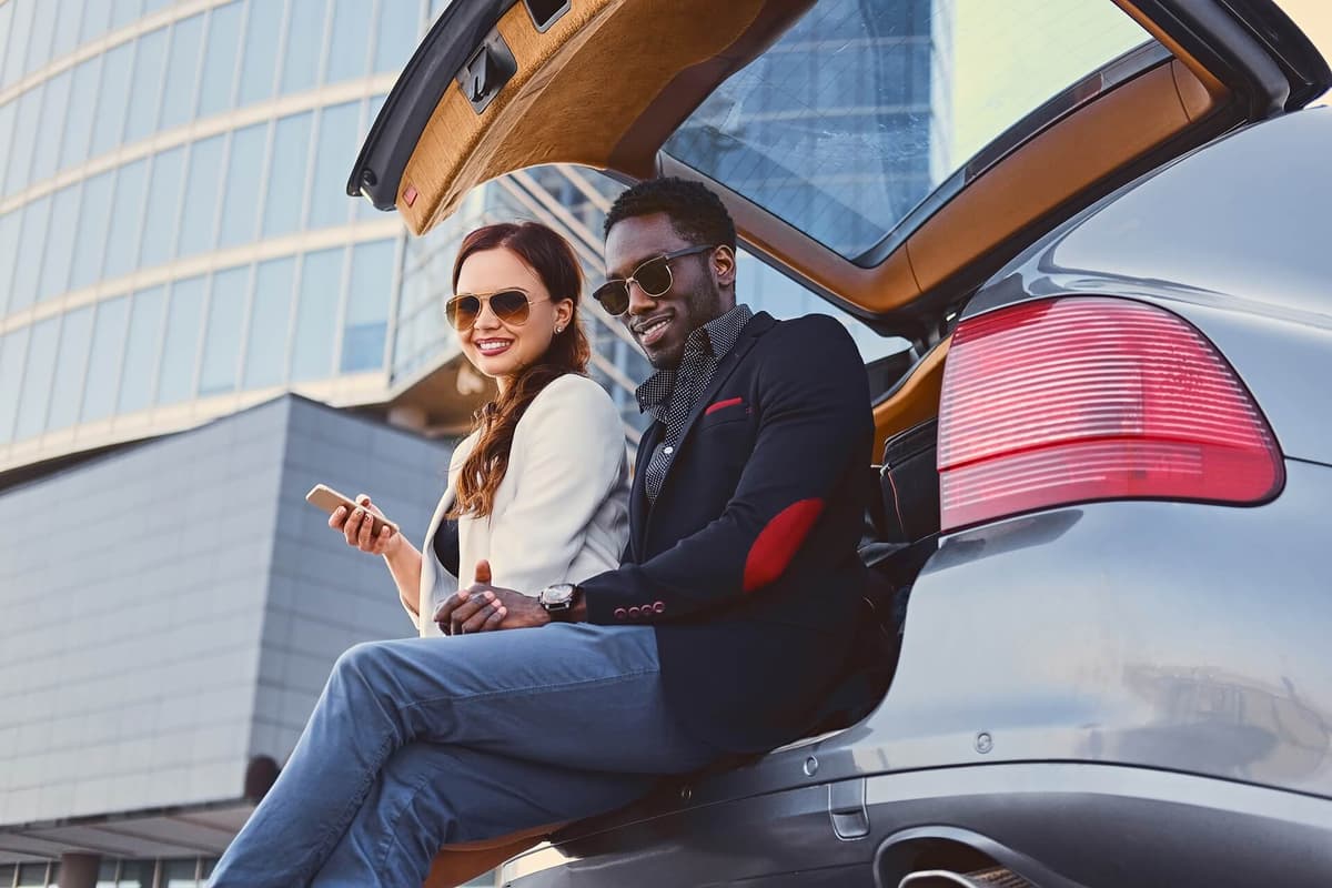 GoldenLease Member enjoying car subscription and monthly rental benefits in Dubai