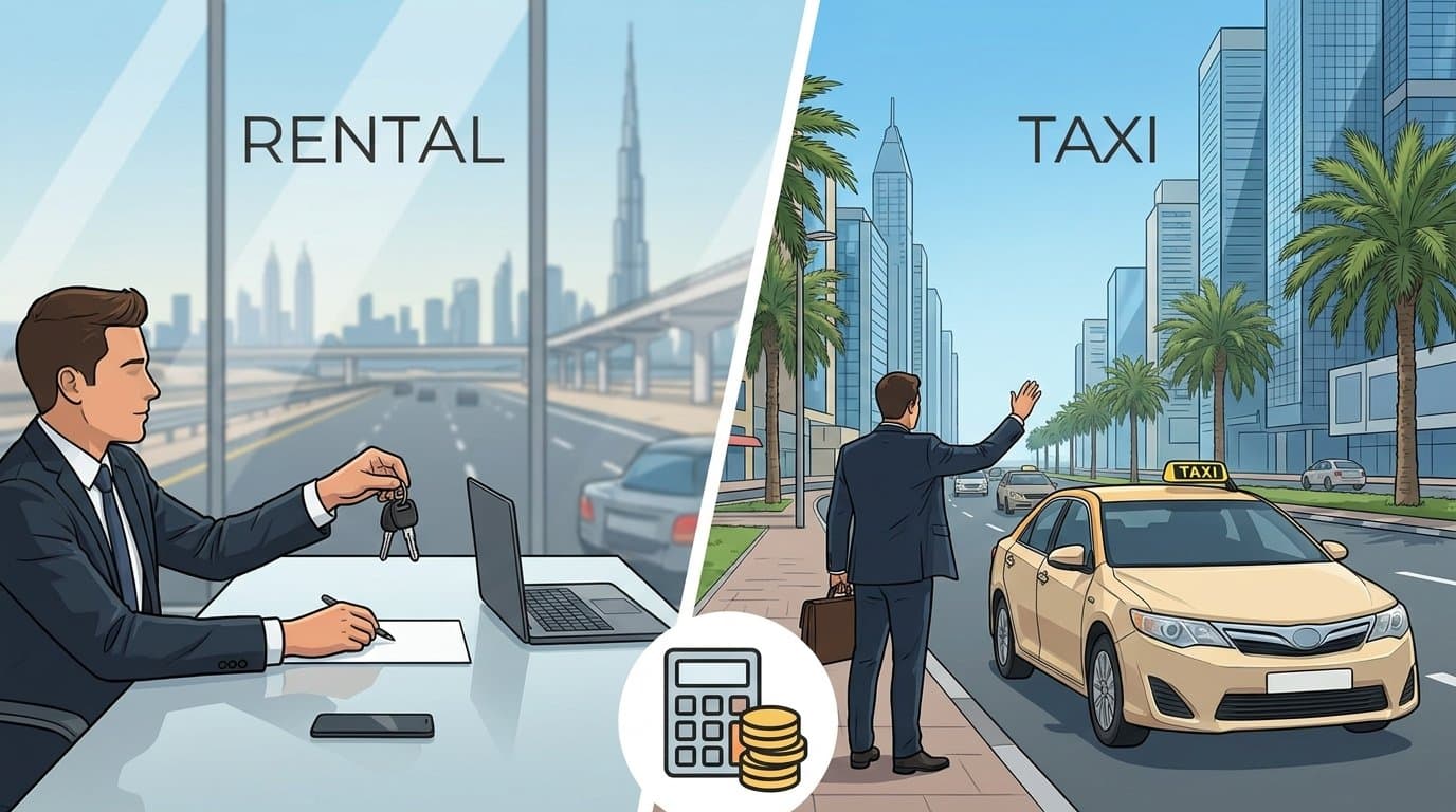 Renting a Car vs Taking a Taxi in Dubai: Which Is Cheaper for Business Travel?